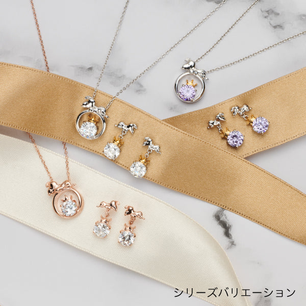 スヌーピー ビッグストーン&クラウンピアス (75周年記念/ホワイト)