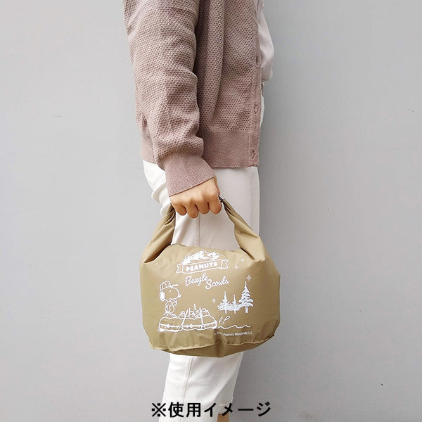 スヌーピー 防水バッグ 5L (ボート/カーキ)