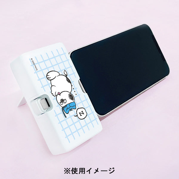 スヌーピー Lightning / Type-C コネクタ付き リチウムイオン充電器 4000mAh (オラフ)