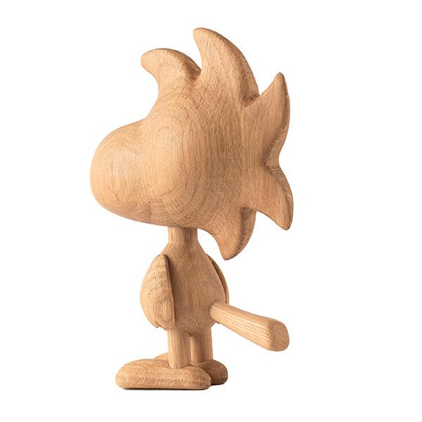 『BOYHOOD』北欧の天然オーク材オブジェ SNOOPY(ウッドストック) LARGE