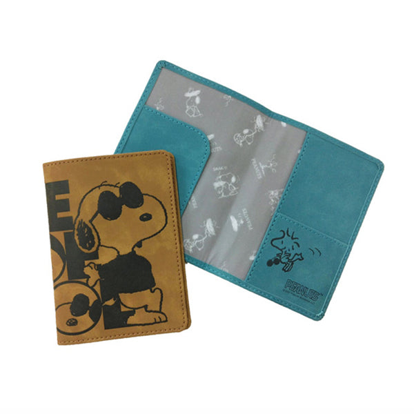 スヌーピー フェイクレザーパスポートカバー (ジョー・クール)