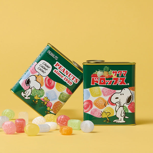 【おかいものSNOOPY限定】サクマドロップス SNOOPYオリジナルデザイン缶