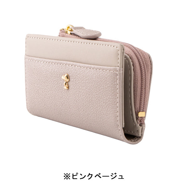 スヌーピー ファスナー付きキーケース (パールシリーズ)