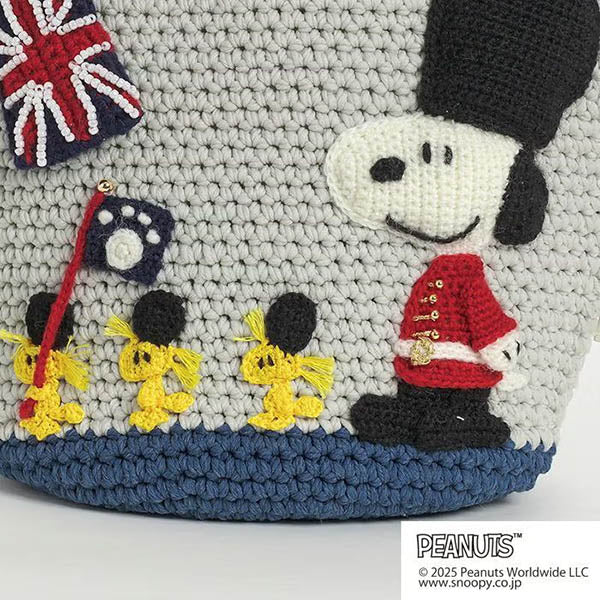 【手芸キット】バッグ<Snoopy in London>(編み物 材料セット)