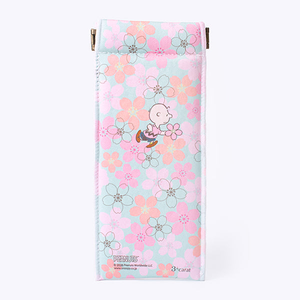 スリムキャンディポーチ・PEANUTS(桜に囲まれて)