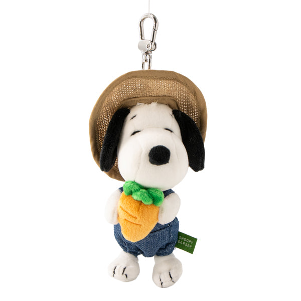SNOOPY GARDEN キャロットファーマーぬいぐるみキーリング(スヌーピー)