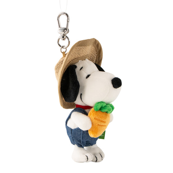 SNOOPY GARDEN キャロットファーマーぬいぐるみキーリング(スヌーピー)