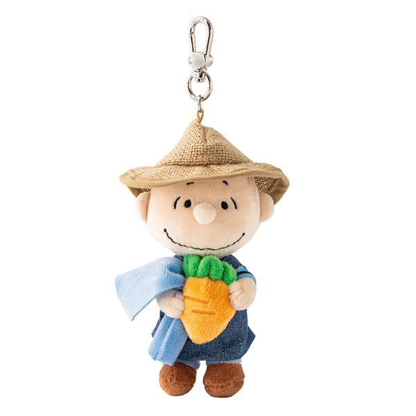 SNOOPY GARDEN キャロットファーマーぬいぐるみキーリング(ライナス)