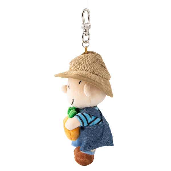 SNOOPY GARDEN キャロットファーマーぬいぐるみキーリング(ライナス)