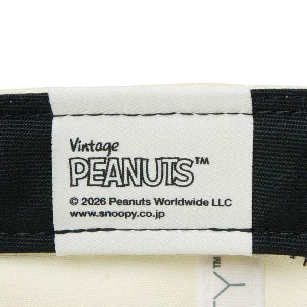 PEANUTS NEW ERA キャップ(GF 920 PEANUTS SPE BUB CRM BLK 261 / クロームホワイト/ブラック)