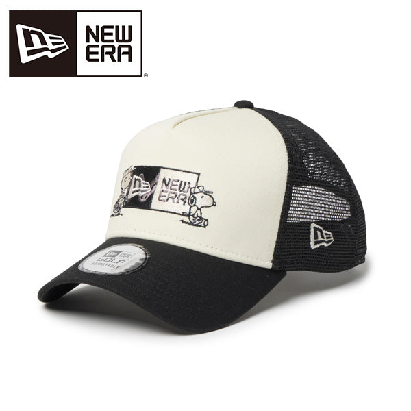 PEANUTS NEW ERA キャップ(GF 940AFTR PEANUTS BOX CRM BLK 261 / クロームホワイト/ブラック)