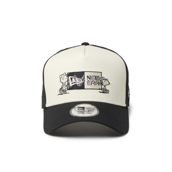 PEANUTS NEW ERA キャップ(GF 940AFTR PEANUTS BOX CRM BLK 261 / クロームホワイト/ブラック)