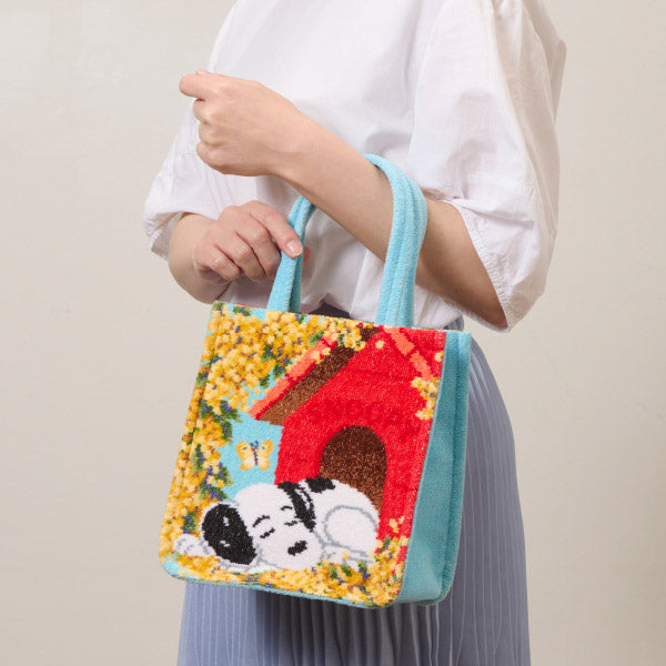 【おかいものSNOOPY限定】FEILERマチ付きミニバッグ(Spring sleep)