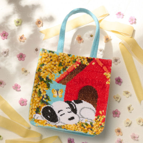【おかいものSNOOPY限定】FEILERマチ付きミニバッグ(Spring sleep)