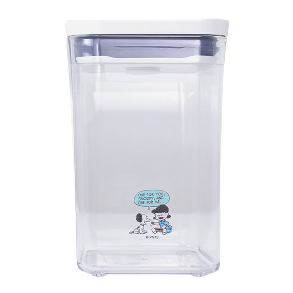 Peanuts LIFE&TIMESオリジナル 「OXO」コラボレーション ポップコンテナ (スモールスクエアショート1.0L)