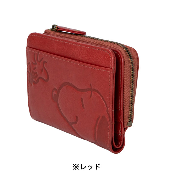 スヌーピー LF二つ折れ財布 (スマイルシリーズ)