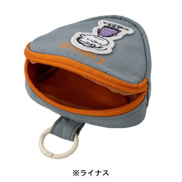 スヌーピー 三角ポーチ (フェイクレザーワッペンシリーズ)