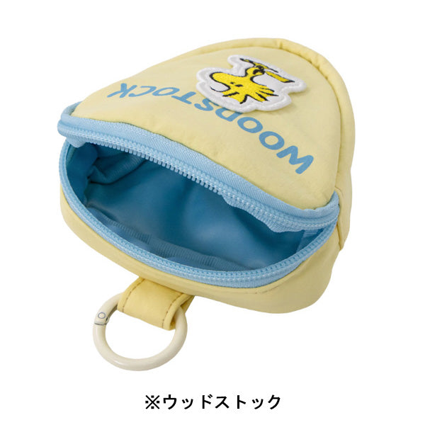 スヌーピー 三角ポーチ (フェイクレザーワッペンシリーズ)