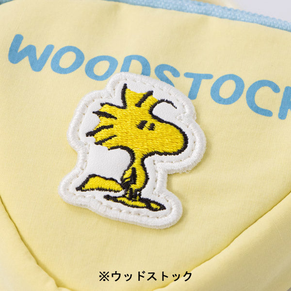 スヌーピー 三角ポーチ (フェイクレザーワッペンシリーズ)