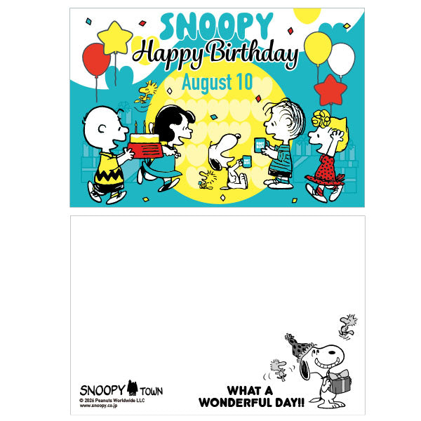 スヌーピー アートカード2枚セット (SNOOPY誕生祭2026)