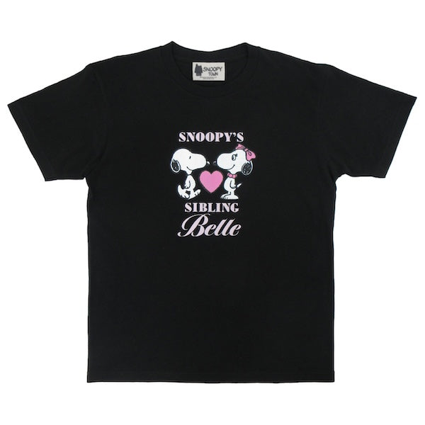 スヌーピー Tシャツ フリーサイズ/M (BELLE 50周年 ハートシリーズ)