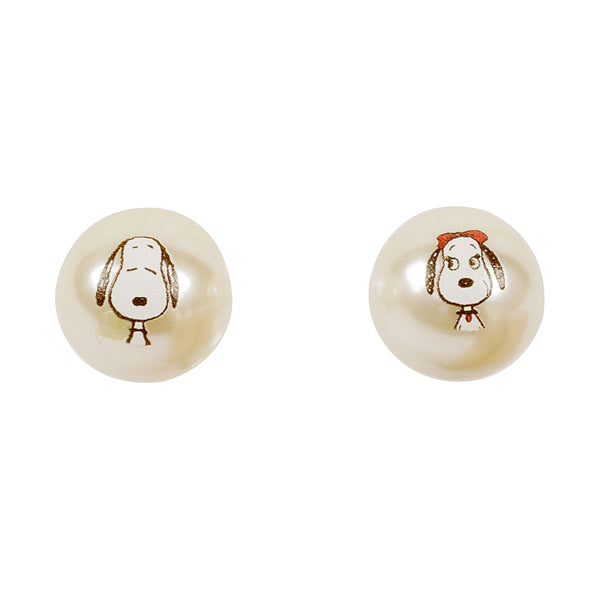スヌーピー SNOOPY&BELLEパールピアス