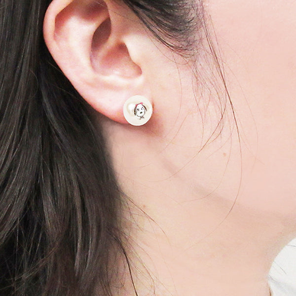 スヌーピー SNOOPY&BELLEパールピアス