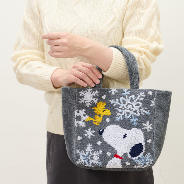 【おかいものSNOOPY限定】※11月6日発売※FEILERマチ付きバッグ(SNOOPY SNOW CRYSTAL WHITE)
