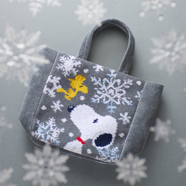 【おかいものSNOOPY限定】※11月6日発売※FEILERマチ付きバッグ(SNOOPY SNOW CRYSTAL WHITE)