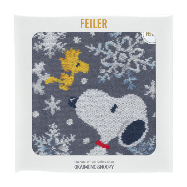 【おかいものSNOOPY限定】※11月6日発売※FEILERハンカチ(SNOOPY SNOW CRYSTAL WHITE)