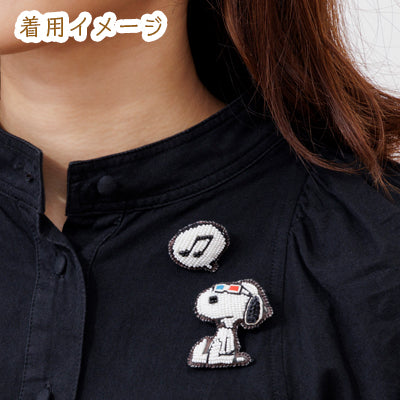 【おかいものSNOOPY限定】tamaoworld　刺繍ブローチ