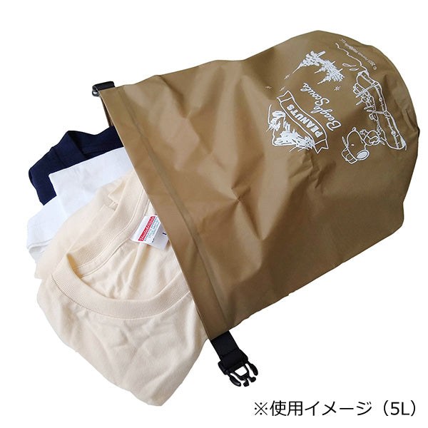 スヌーピー 防水バッグ 10L (ボート／ブラック)