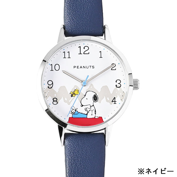スヌーピー カジュアルレザーウォッチY