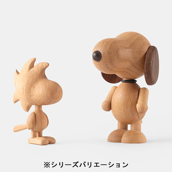 『BOYHOOD』北欧の天然オーク材オブジェ SNOOPY（ウッドストック） SMALL