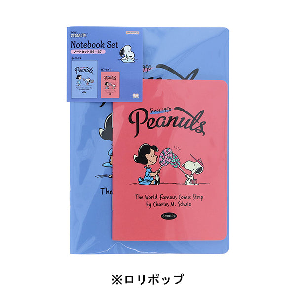 【AT12】 スヌーピー ノートセットB6・B7 (PEANUTS AMERICAN TASTE 12)