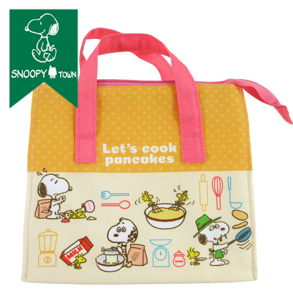 スヌーピー 保冷ランチトート　(Let’s cook pancakes)