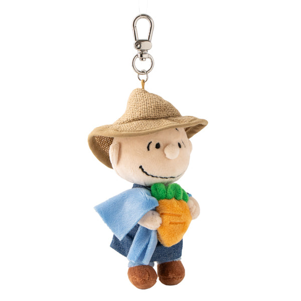 SNOOPY GARDEN キャロットファーマーぬいぐるみキーリング（ライナス）
