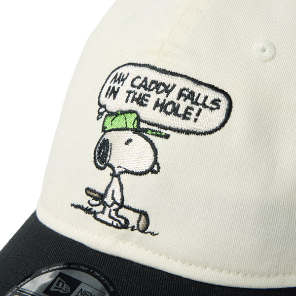 PEANUTS NEW ERA キャップ（GF 920 PEANUTS SPE BUB CRM BLK 261 / クロームホワイト/ブラック）