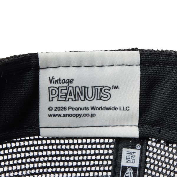 PEANUTS NEW ERA キャップ（GF 940AFTR PEANUTS BOX CRM BLK 261 / クロームホワイト/ブラック）