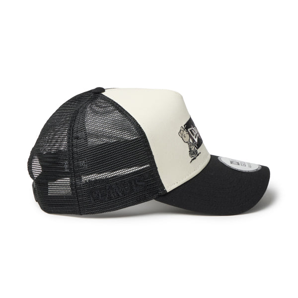 PEANUTS NEW ERA キャップ（GF 940AFTR PEANUTS BOX CRM BLK 261 / クロームホワイト/ブラック）
