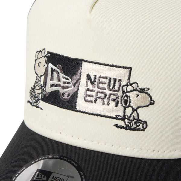 PEANUTS NEW ERA キャップ（GF 940AFTR PEANUTS BOX CRM BLK 261 / クロームホワイト/ブラック）