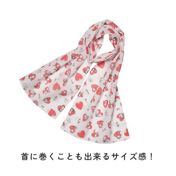 【おかいものSNOOPYオリジナル】コットンロングハンカチ