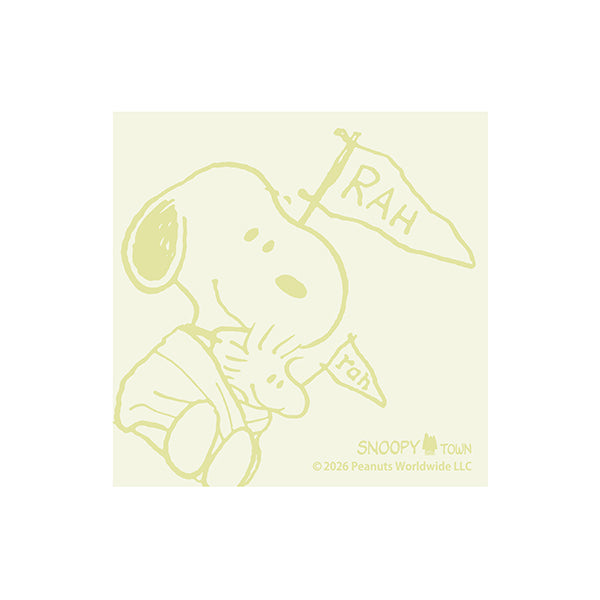スヌーピー 4層ブロックメモ (SNOOPY＆LINUS FLAG)