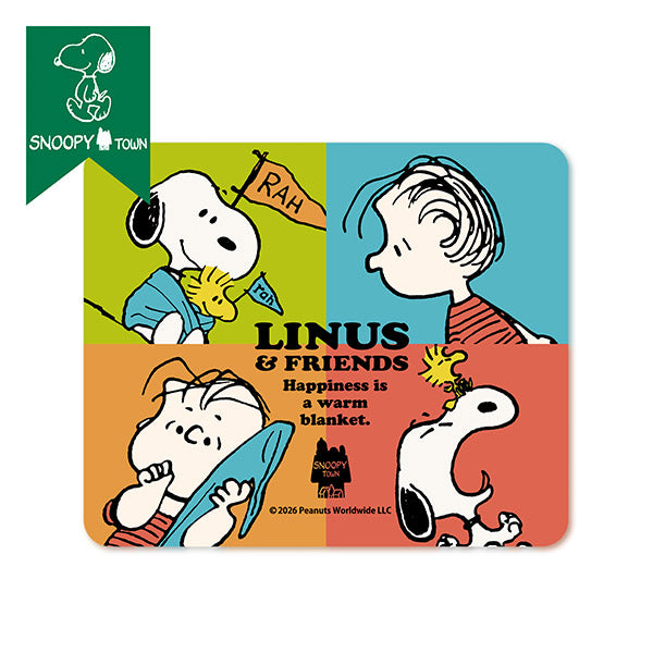スヌーピー マウスパッド (SNOOPY＆LINUS FLAG)