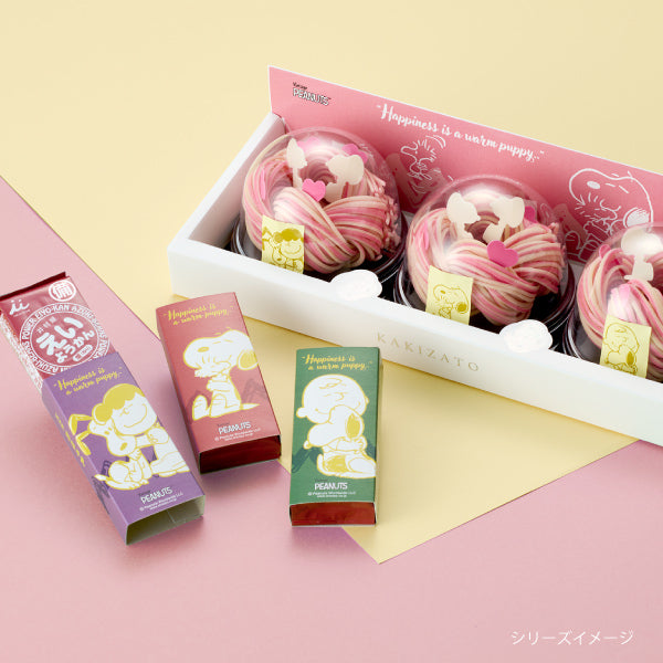 【おかいものSNOOPYオリジナル】knot charm スヌーピー 手延べ麺3玉セット (Happiness is a warm puppy)
