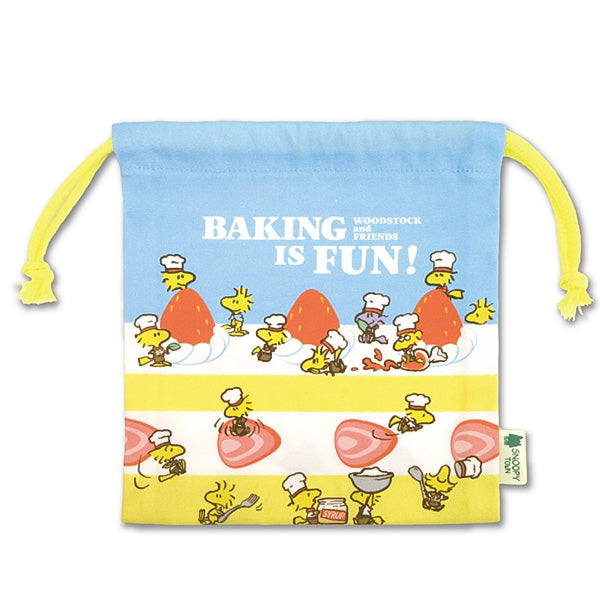 スヌーピー 巾着 (BAKING IS FUN!)