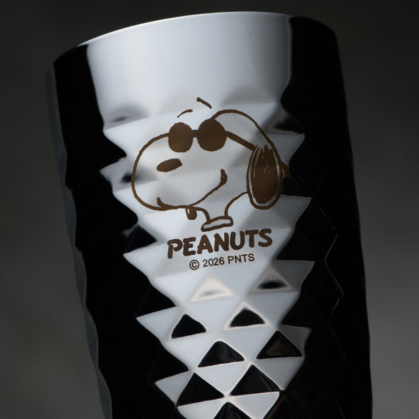 【おかいものSNOOPYオリジナル】ステンレス2重タンブラー＆2重ダイヤモンドカットセット 370ml (ジョー・クール)