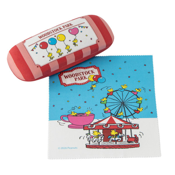 スヌーピー メガネケース (ウッドストック遊園地)
