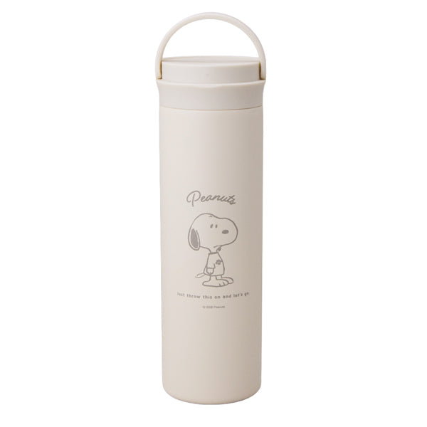 スヌーピー ハンドル付きステンレスボトル 500ml (Tシャツシリーズ)