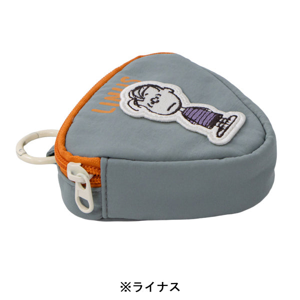 スヌーピー 三角ポーチ (フェイクレザーワッペンシリーズ)